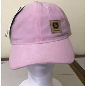 John Deere Genuine Quality Pink Hat Cap By K-Products Hook And Loop Backing NWT